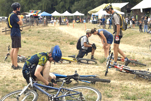 Mountain Bikers Gearing Up