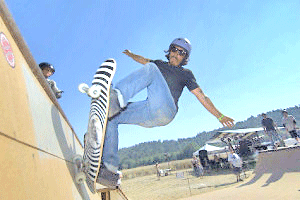 Skilled Rider on Skateboard Ramp